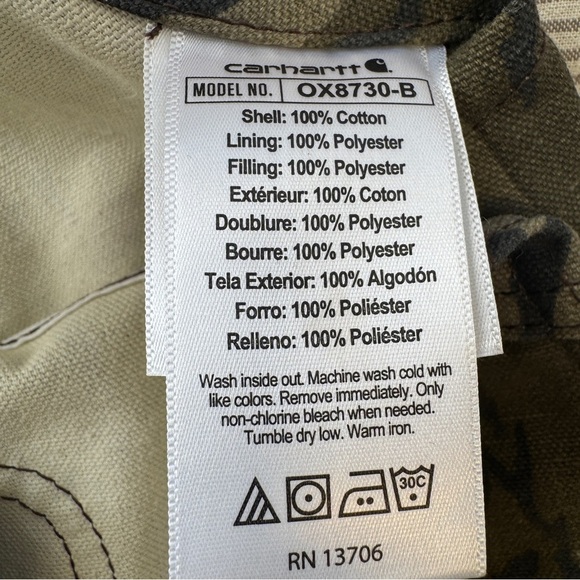 Kids Carhartt camouflage overalls size 5 - Picture 8 of 8